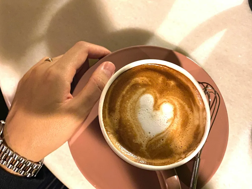 Cappuccino latte art
